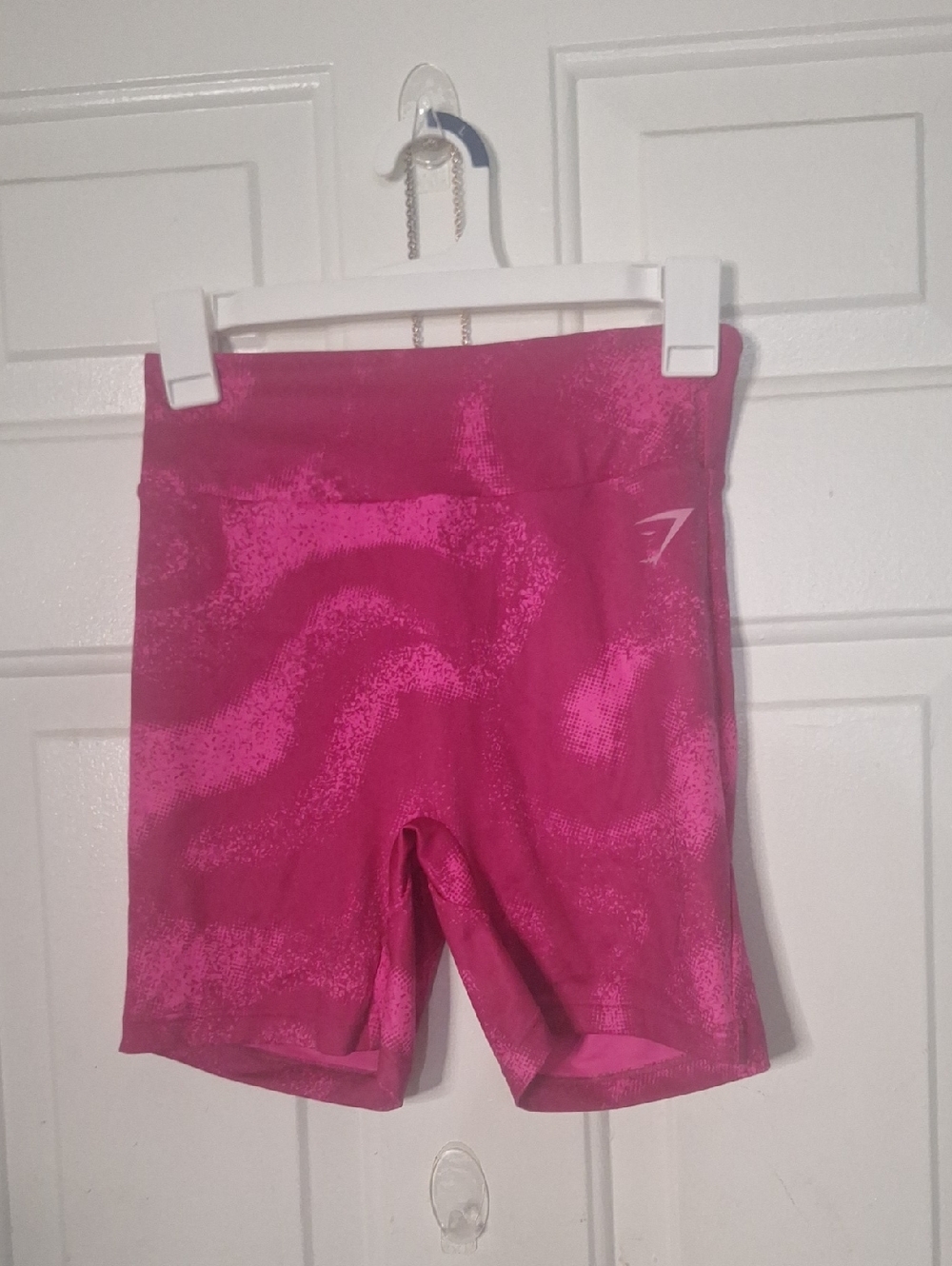Gymshark Women's Hot Pink High-Waist Bike Shorts